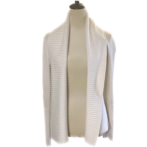 INC International Concepts Sweaters - INC Cream Shawl Collar Cardigan - Size XS